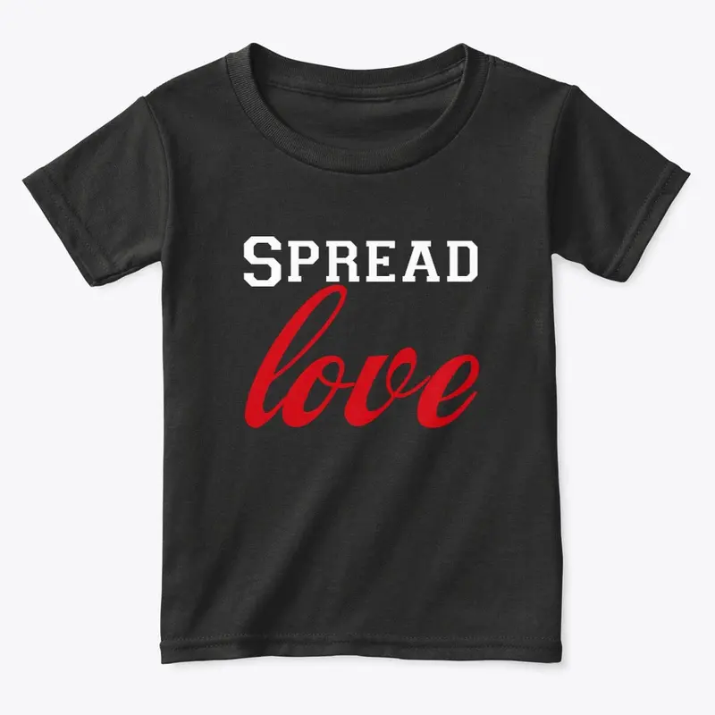  "Spread Love" printed design.