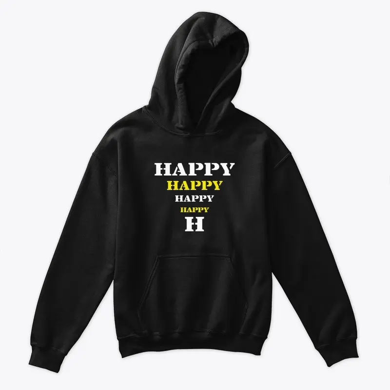 "happy" printed design.