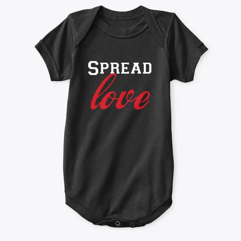  "Spread Love" printed design.